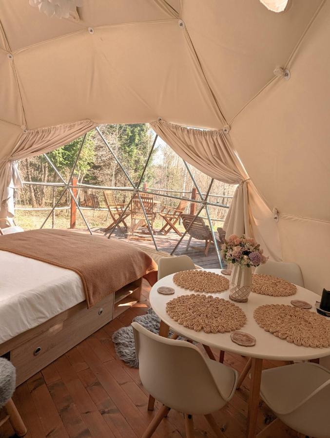 Medve Dome - Luxury Camping In The Middle Of Nature Hotel เวเลซา ภายนอก รูปภาพ